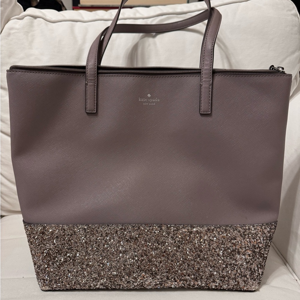 Kate spade sparkling 2 tone tote bag